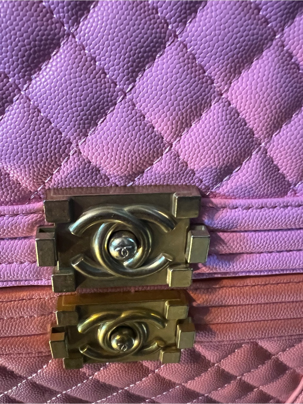 CHANEL Pink Quilted Boy Bag with Gold Hardware - Picture 4 of 16